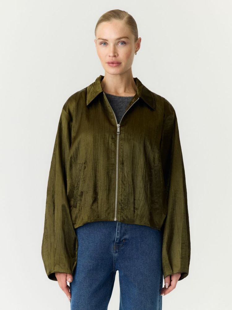 YASTIRA LS BOMBER JACKET S. 194901 Dark Oli