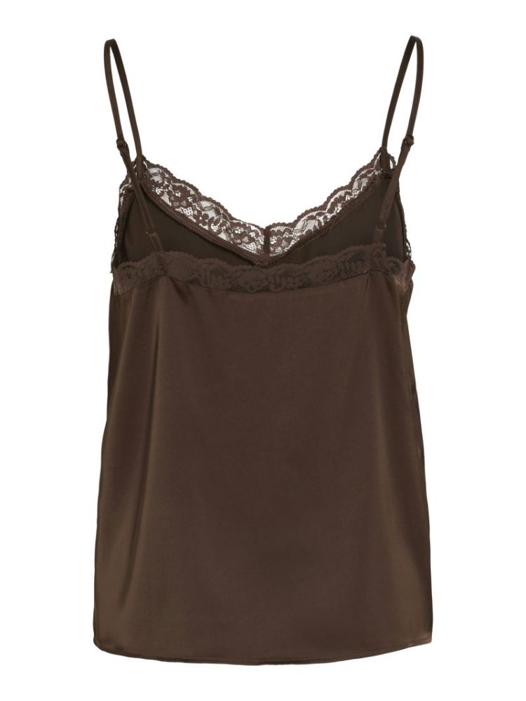 VIENNA RAVENNA LACE SINGLET -  196326 Coffee B