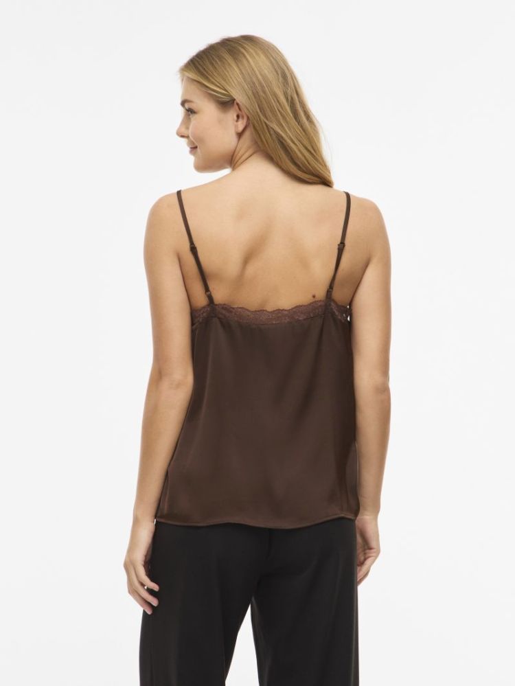 VIENNA RAVENNA LACE SINGLET -  196326 Coffee B