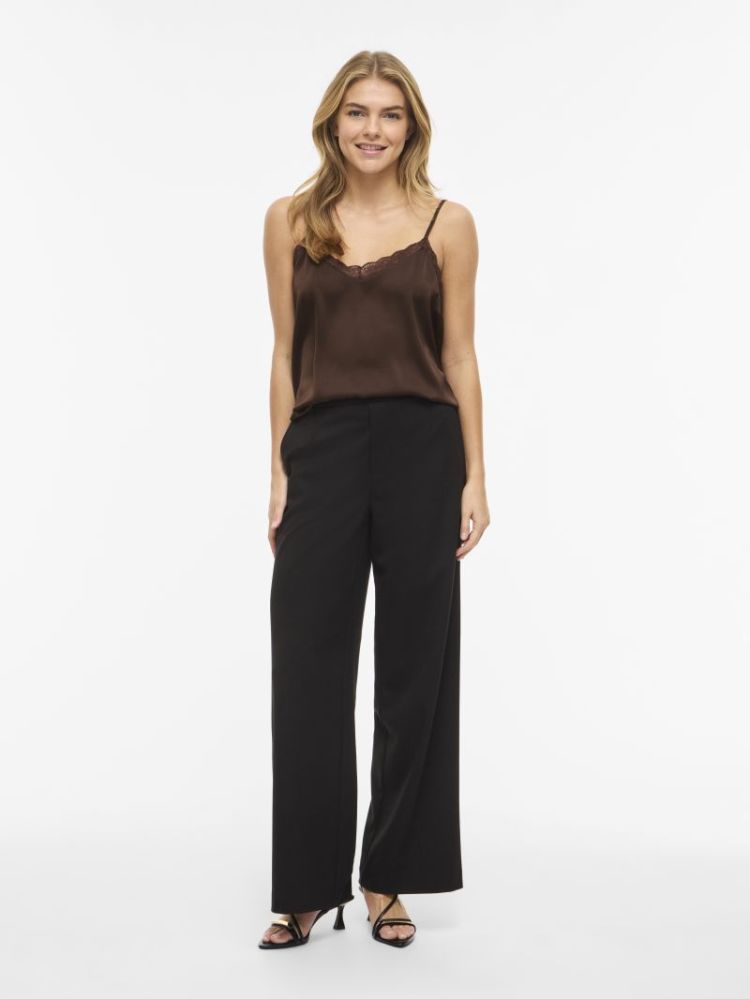 VIENNA RAVENNA LACE SINGLET -  196326 Coffee B