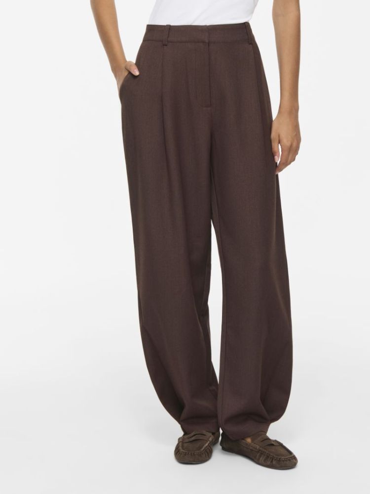 VILEORA HW BARREL ANKLE PANTS 196326001 Coffe