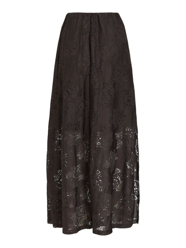 VIMAVEN LACE MAXI SKIRT 196326 Coffee B