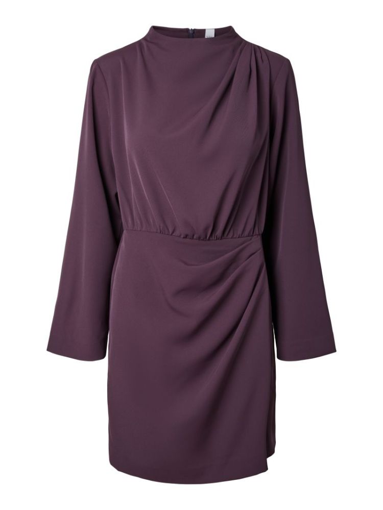 YASBISLY LS DRESS S. 299915 Plum Per