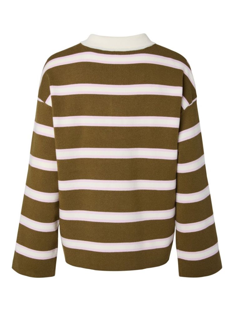 YASISABELL LS POLO KNIT PULLOV 224298001 Fir G