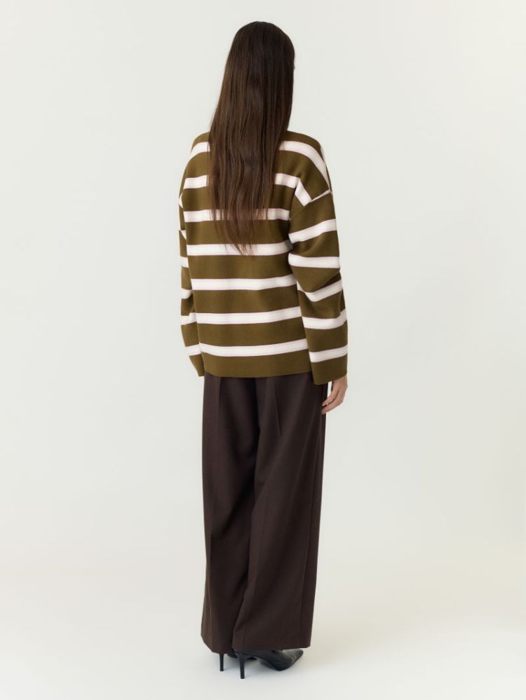 YASISABELL LS POLO KNIT PULLOV 224298001 Fir G