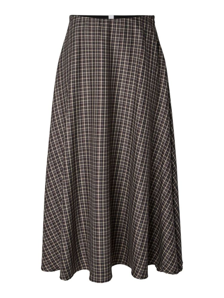 YASTULVA HW LONG SKIRT S. 190939001 Black
