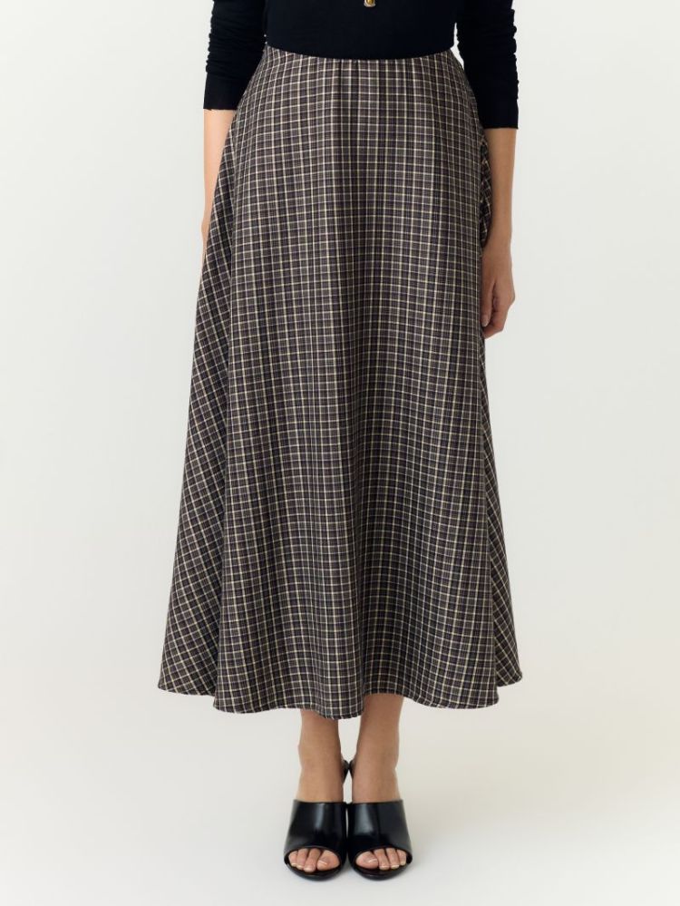 YASTULVA HW LONG SKIRT S. 190939001 Black