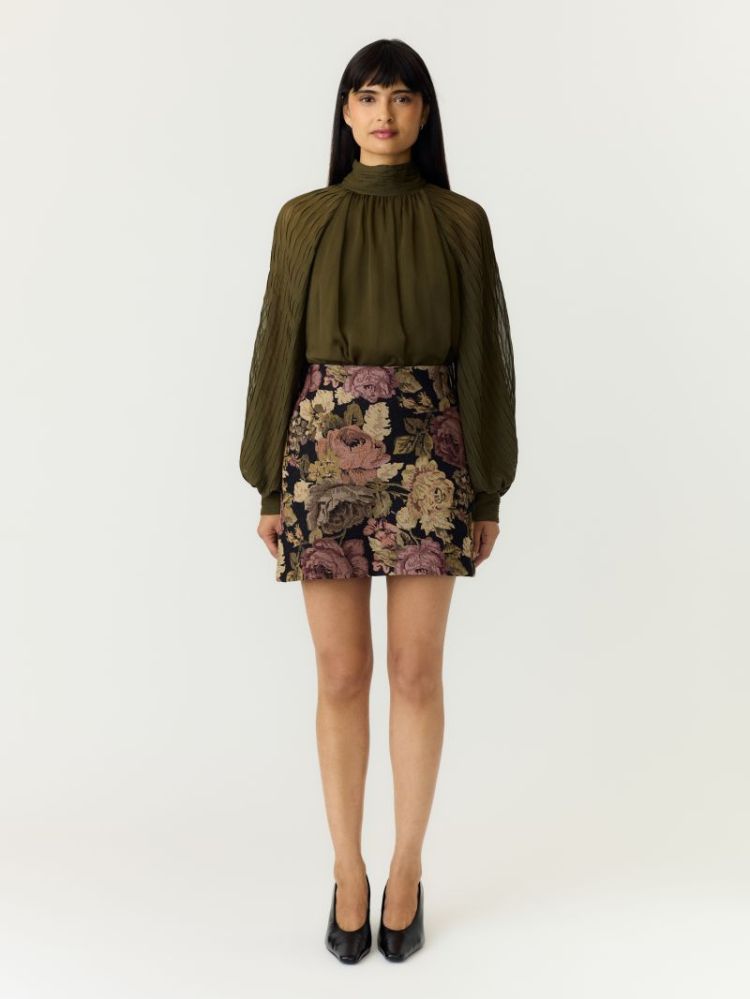 YASTEXTIRA HW SKIRT 299900001 Sepia