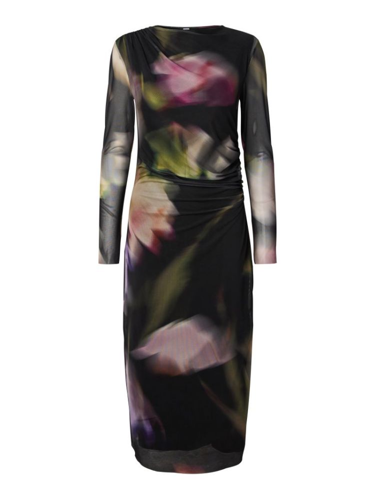 YASSHAMA LS LONG MESH DRESS 190939001 Black