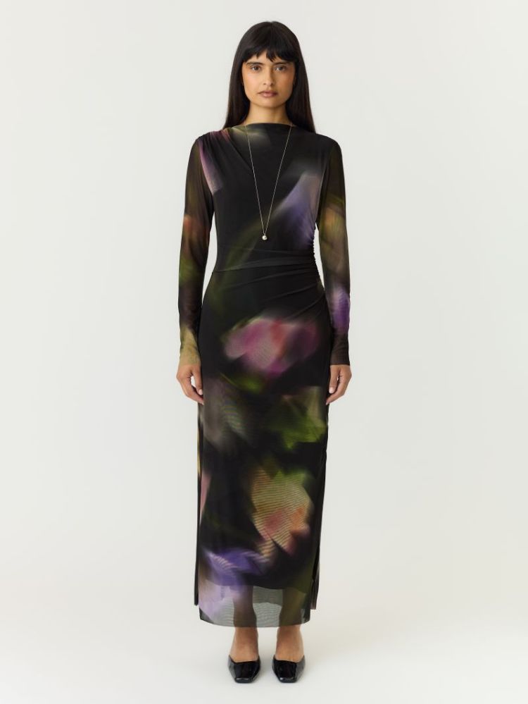 YASSHAMA LS LONG MESH DRESS 190939001 Black