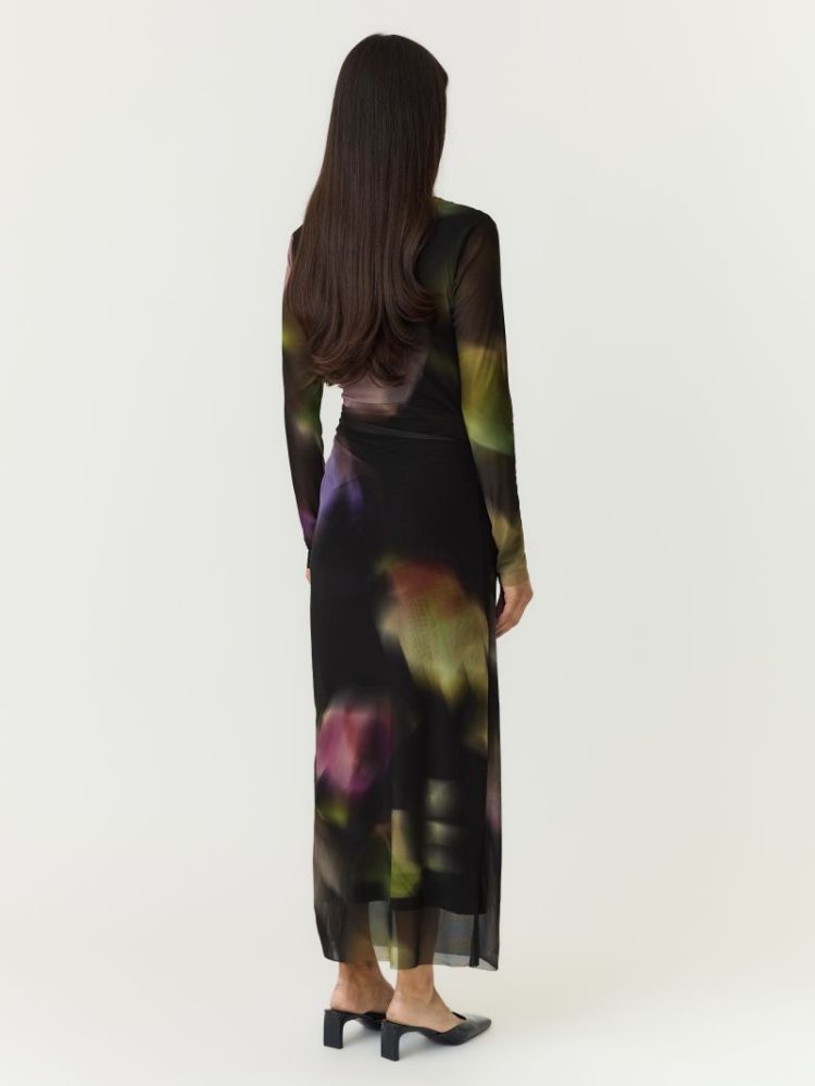 YASSHAMA LS LONG MESH DRESS 190939001 Black