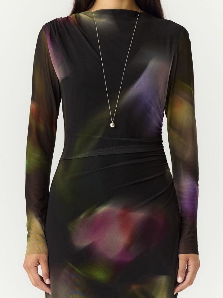 YASSHAMA LS LONG MESH DRESS 190939001 Black