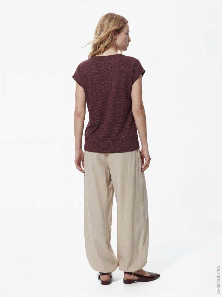 PCBILLO TEE LUREX STRIPES JRS 190650007 Winet