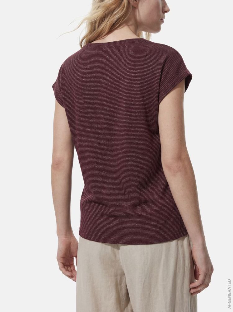 PCBILLO TEE LUREX STRIPES JRS  190650007 Winet