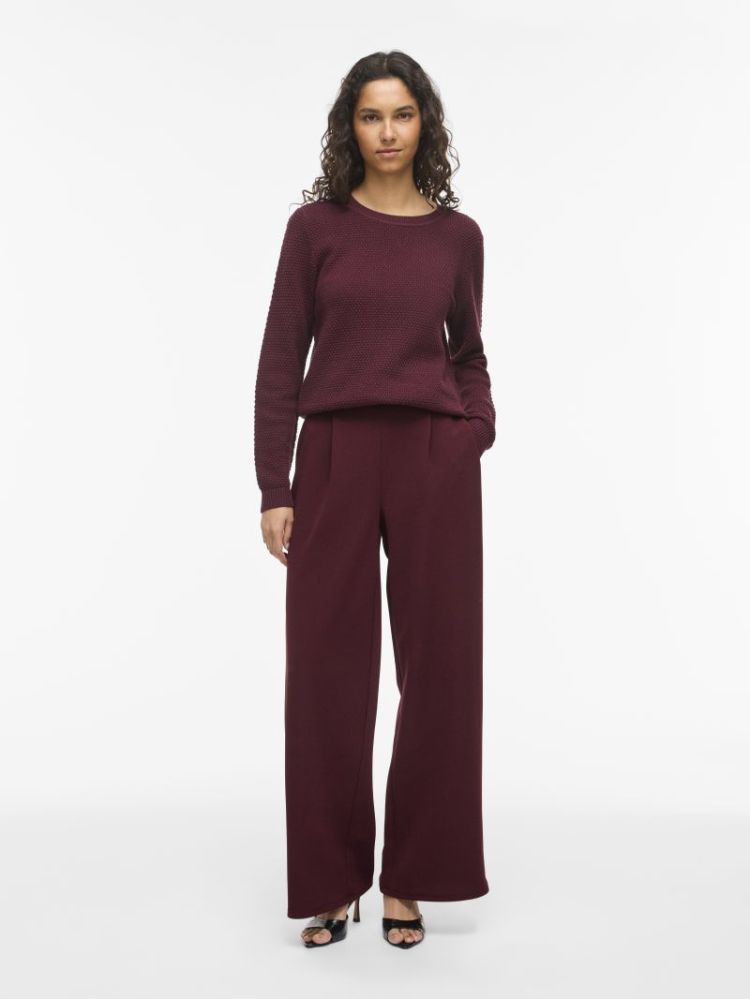 VIBENNE HW WIDE PLEAT JRS PANT 199533 Port Roy