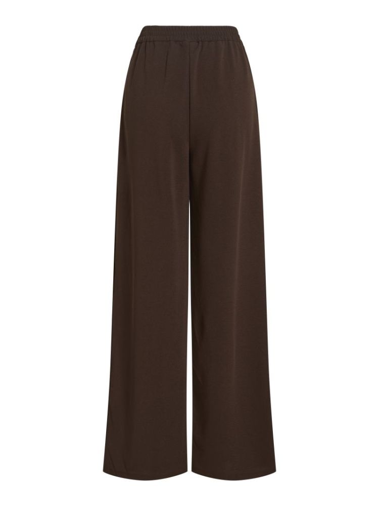 VIBENNE HW WIDE PLEAT JRS PANT 196326 Coffee B