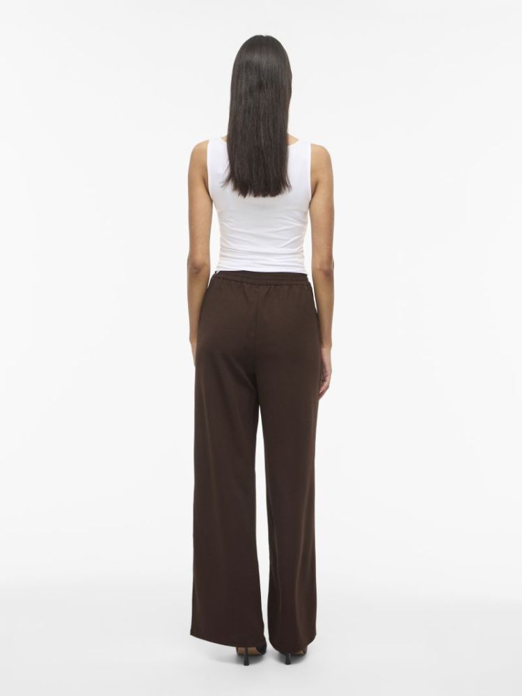 VIBENNE HW WIDE PLEAT JRS PANT 196326 Coffee B