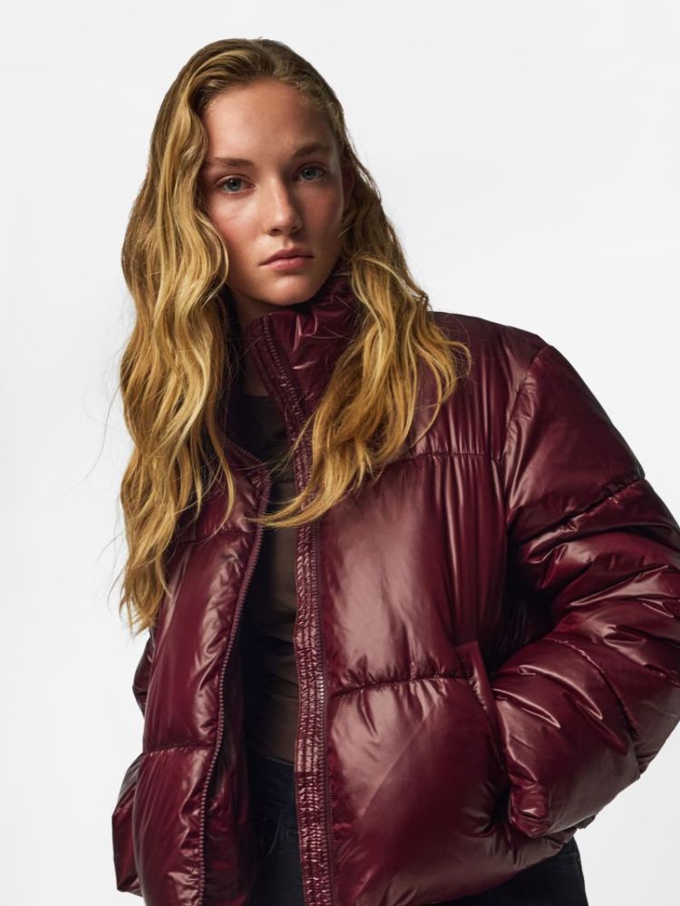 PCAMILIA SHORT PUFFER JACKET P 190650 Winetast