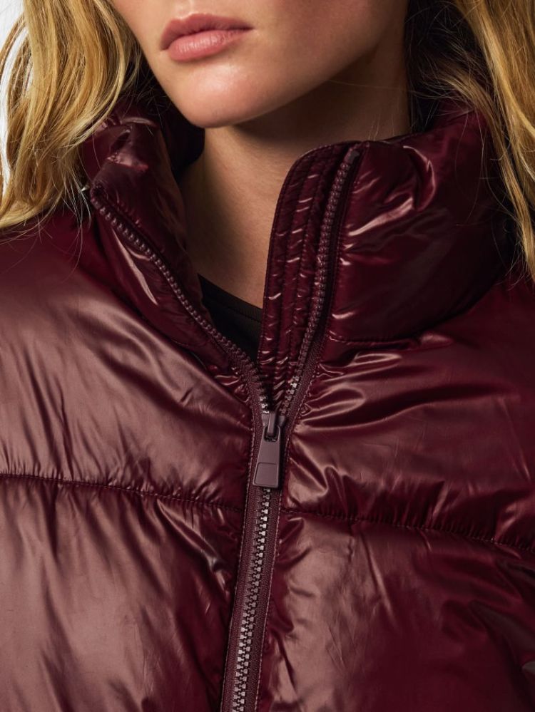 PCAMILIA SHORT PUFFER JACKET P 190650 Winetast