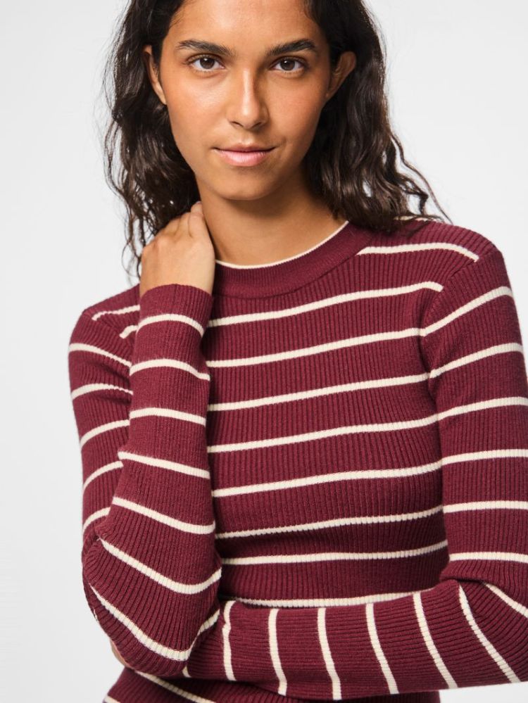 PCMIRA NEW LS O-NECK KNIT NOOS 188938002 Tawny