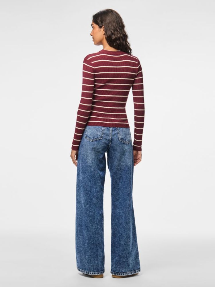 PCMIRA NEW LS O-NECK KNIT NOOS 188938002 Tawny