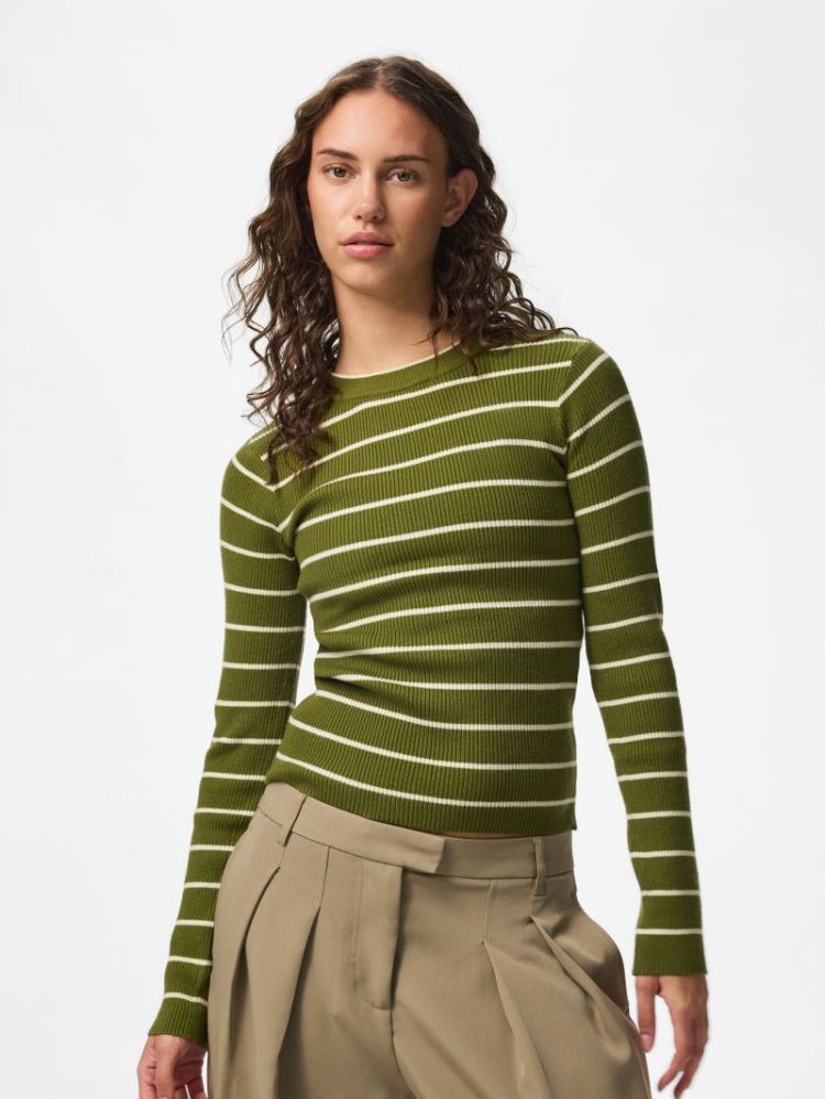 PCMIRA NEW LS O-NECK KNIT NOOS 304144002 Sphag