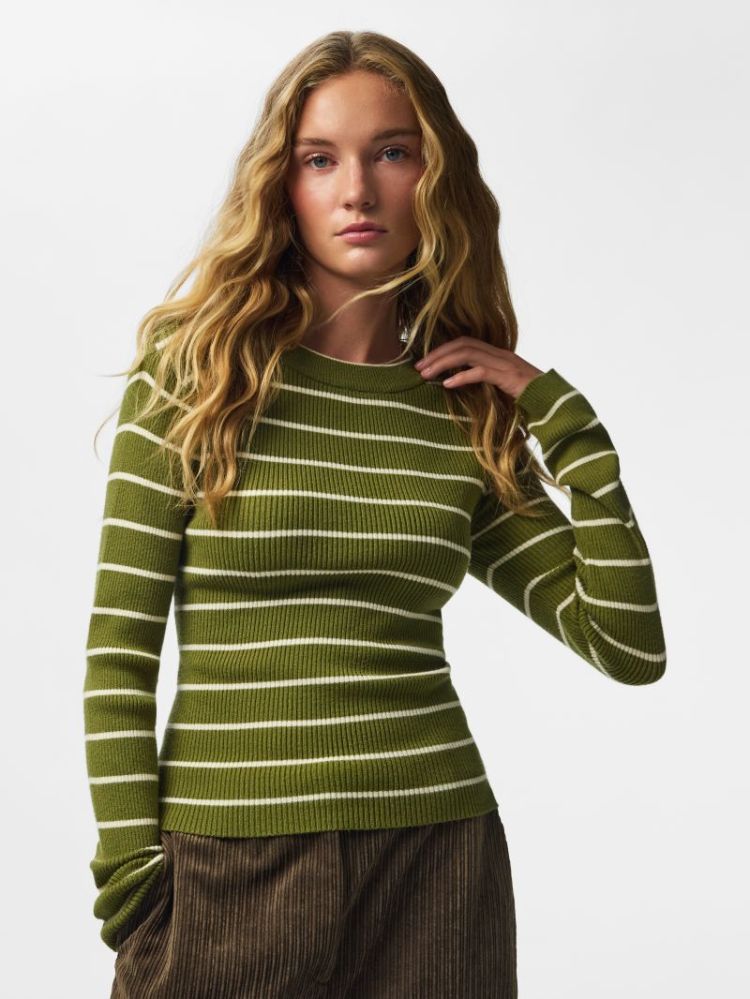 PCMIRA NEW LS O-NECK KNIT NOOS 304144002 Sphag