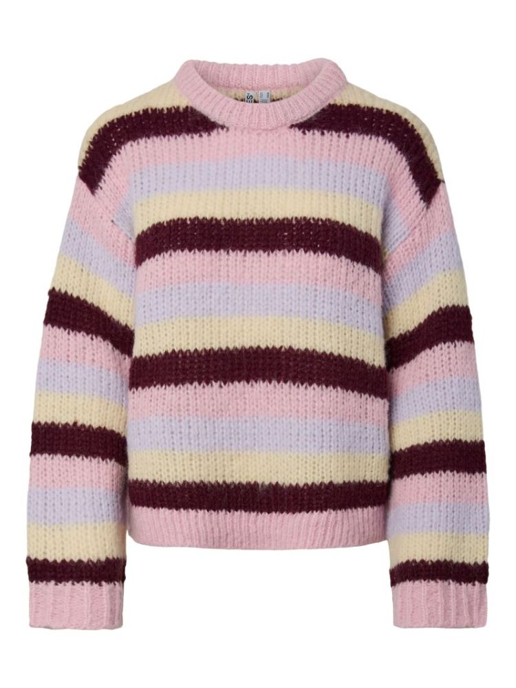 PCDORTHEA LS CHUNKY KNIT NOOS  220712005 Rosea