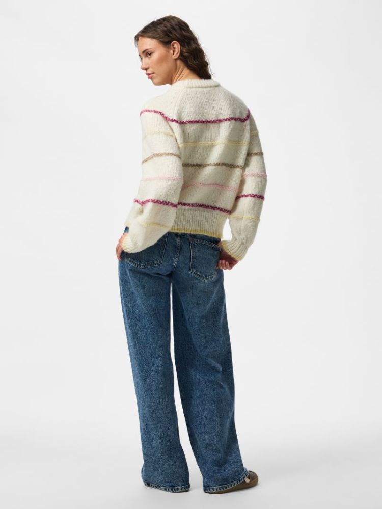 PCNELIA LS O-NECK KNIT NOOS BC 245215012 Birch
