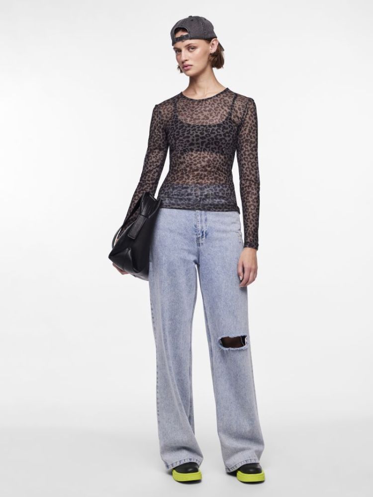 PCNINNI LS MESH TOP JRS NOOS B 179276001 Black