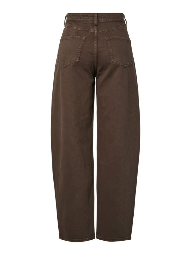 PCGRACE MW BARREL ANK JEANS NO 302664 Hot Fudg
