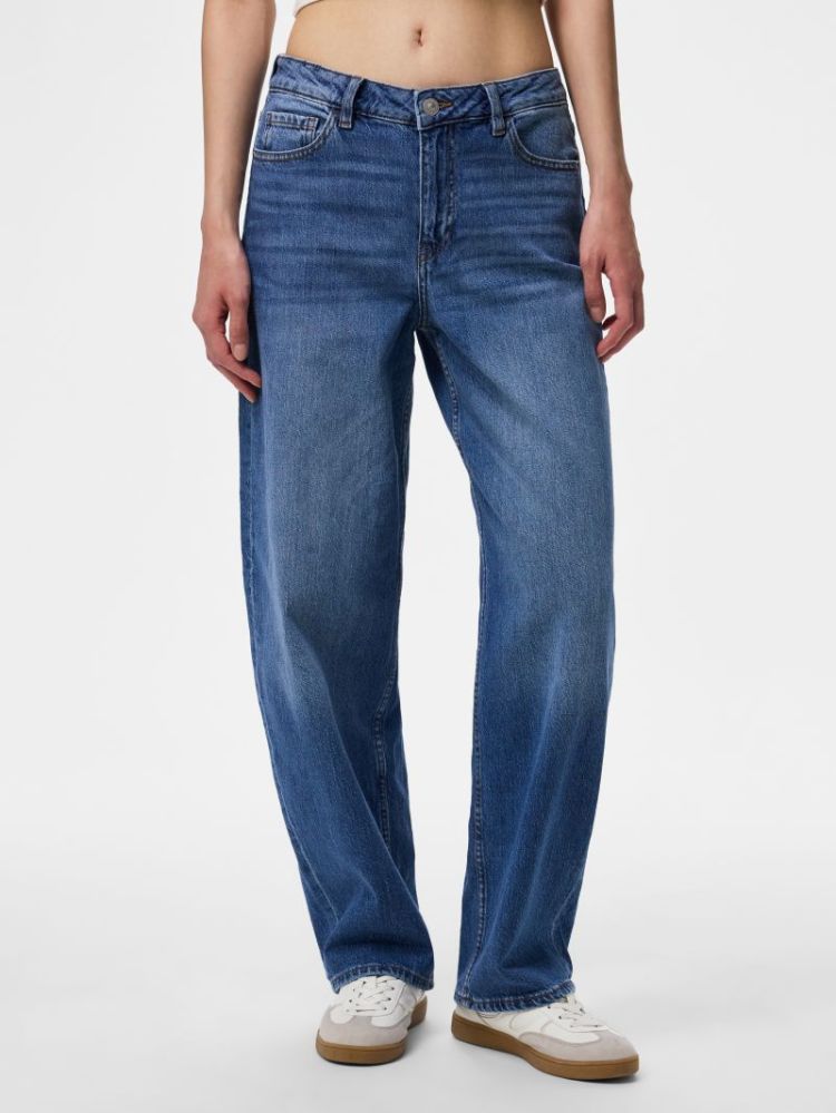PCGRACE MW BARREL ANK JEANS NO 184420 Medium B