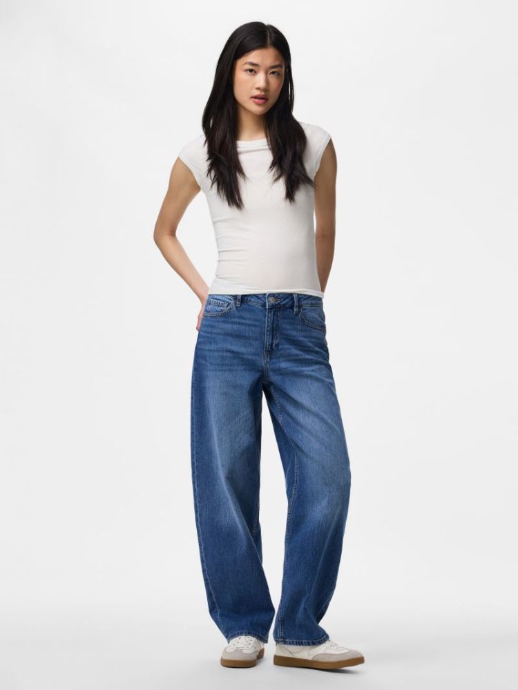 PCGRACE MW BARREL ANK JEANS NO 184420 Medium B