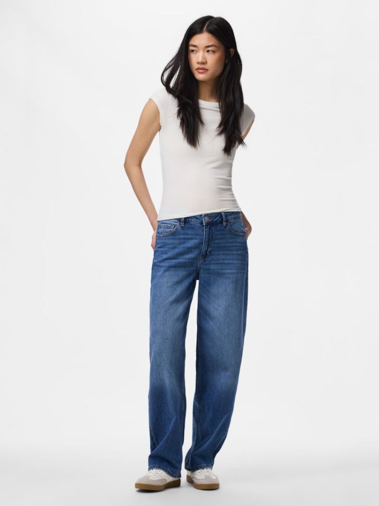 PCGRACE MW BARREL ANK JEANS NO 184420 Medium B