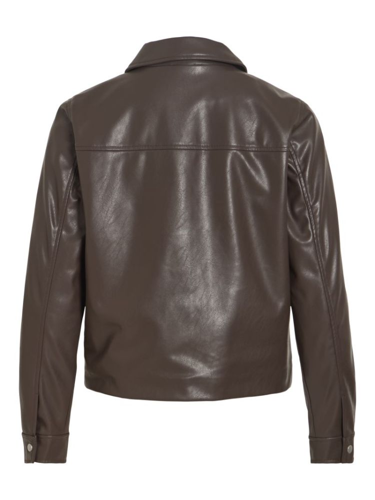 VIHELLIUM SHORT JACKET - NOOS 196326 Coffee B