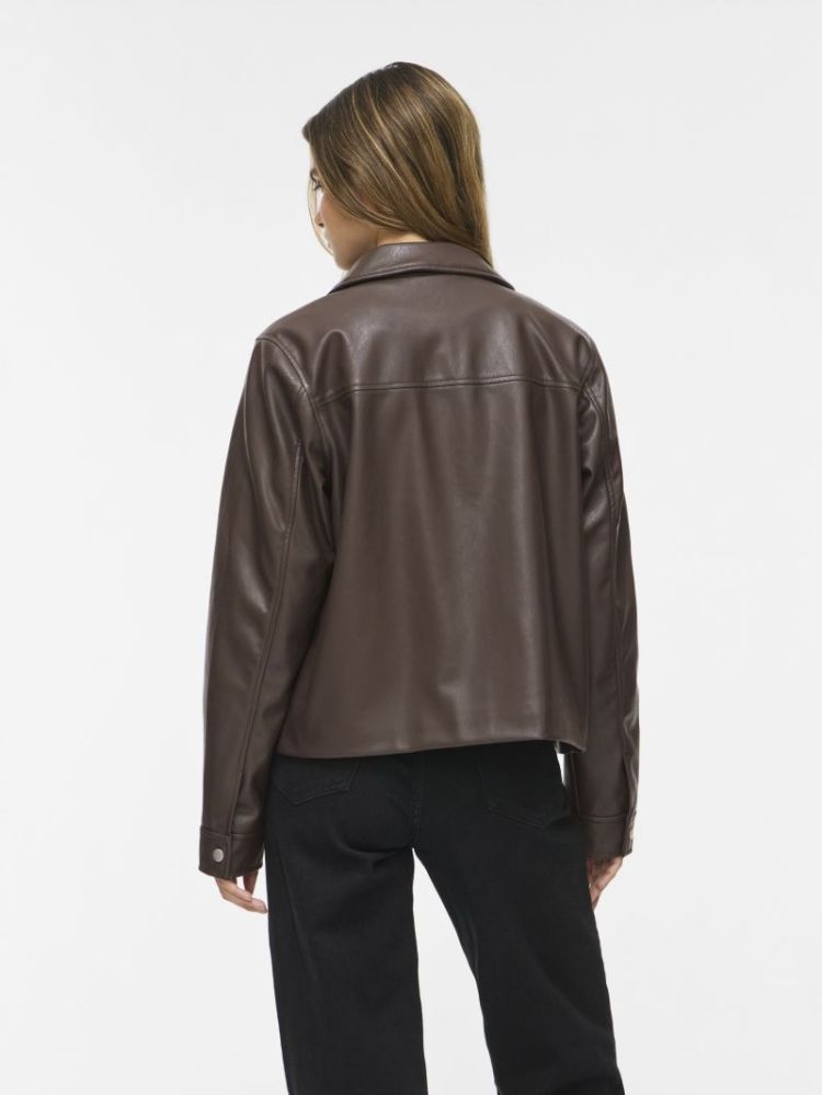 VIHELLIUM SHORT JACKET - NOOS 196326 Coffee B