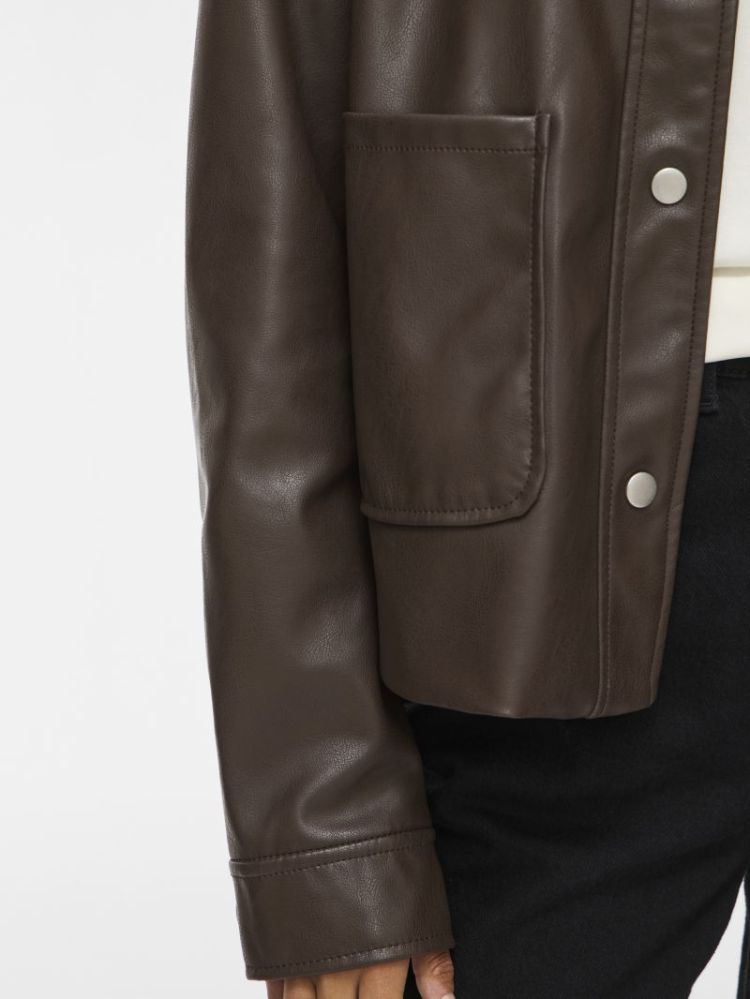 VIHELLIUM SHORT JACKET - NOOS 196326 Coffee B