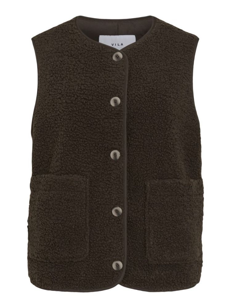VIADA TEDDY WAISTCOAT - NOOS 196326 Coffee B