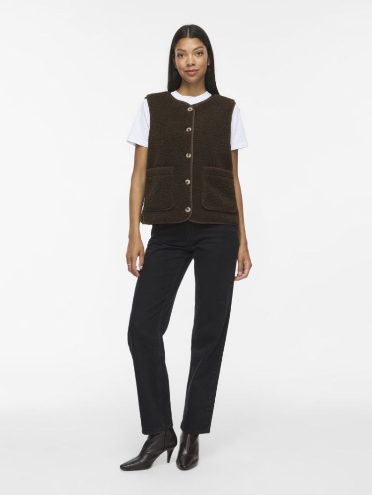 VIADA TEDDY WAISTCOAT - NOOS 196326 Coffee B