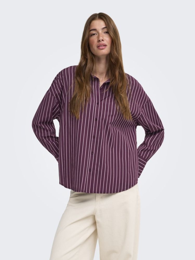 ONLOREGON ALVA LS REG SHIRT NO 275877022 Grape