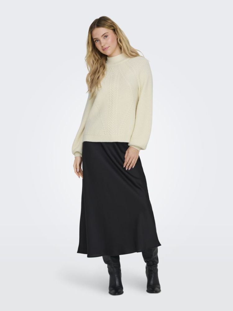 ONLKATIA LS DETAIL HIGHNECK NO 196844001 White