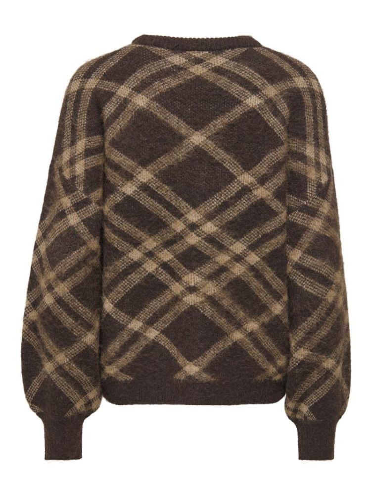 ONLNOEME LIFE LS JQ O-NECK NOO 286415007 Choco