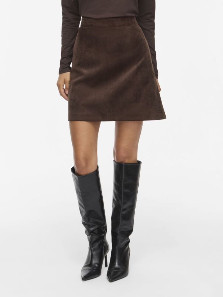 VICOURDIE HW SHORT SKIRT - NOO 196326 Coffee B
