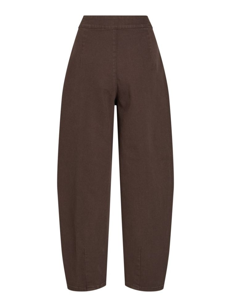 VICHIA HW BARREL JEANS 196326 Coffee B