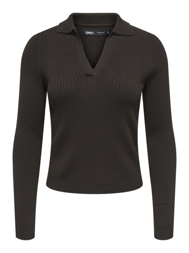ONLKAYA LS POLO KNT NOOS 244915 Chocolat