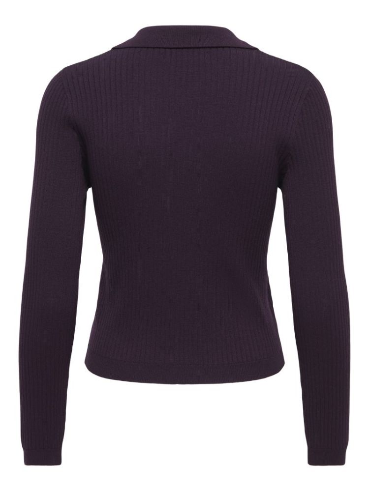 ONLKAYA LS POLO KNT NOOS 177952 Plum Per