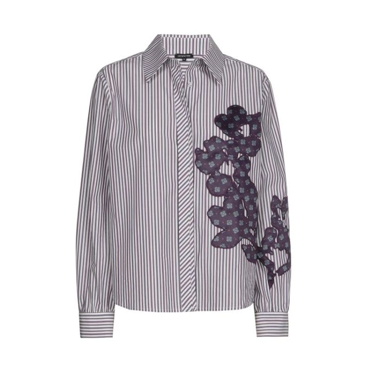 Blouse in katoen met patchwork 59 Multi Color