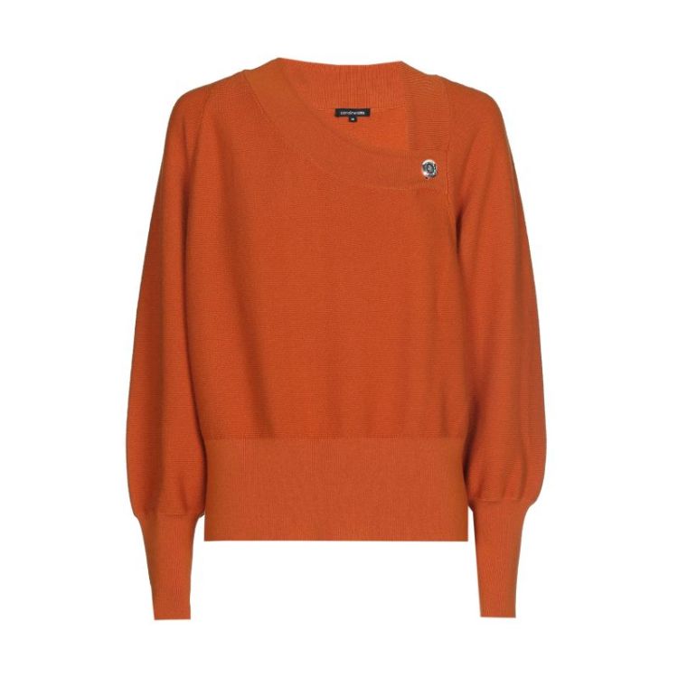 Losvallende pull met kraagdeta 55 Orange