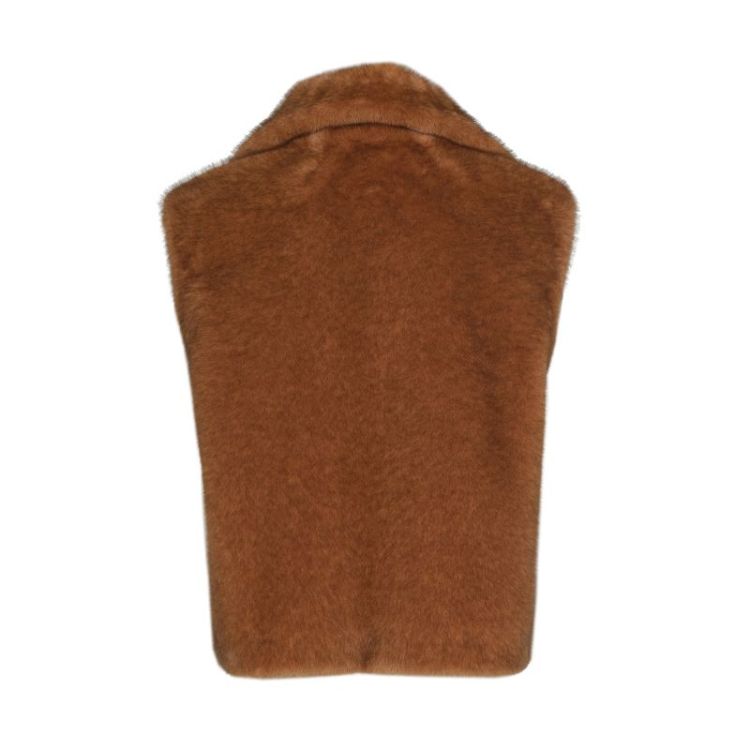 Faux fur bodywarmer 36 Caramello
