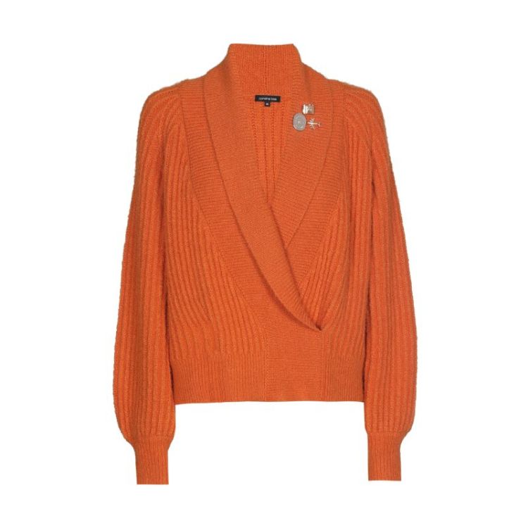 Pull met sjaalkraag 55 Orange